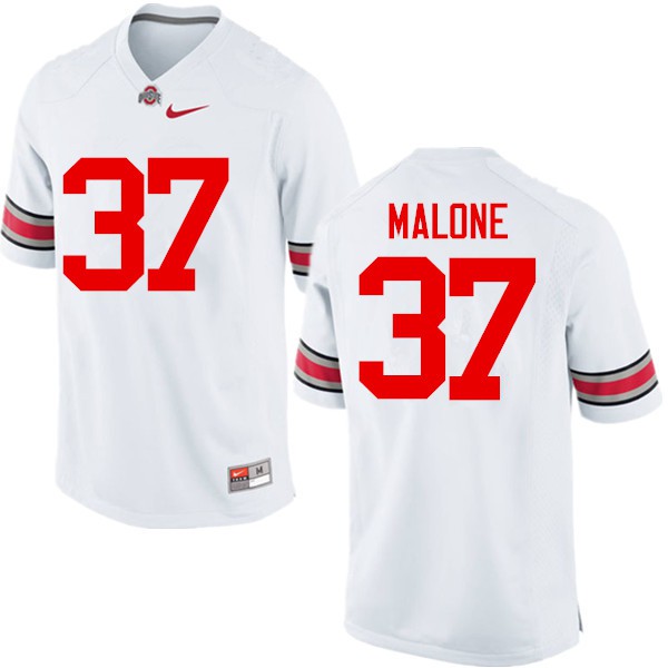 Ohio State Buckeyes #37 Derrick Malone Men Embroidery Jersey White OSU44895